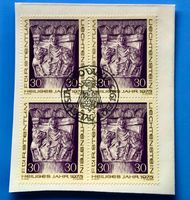 Briefmarken aus Liechtenstein 4 er Block mit Papier