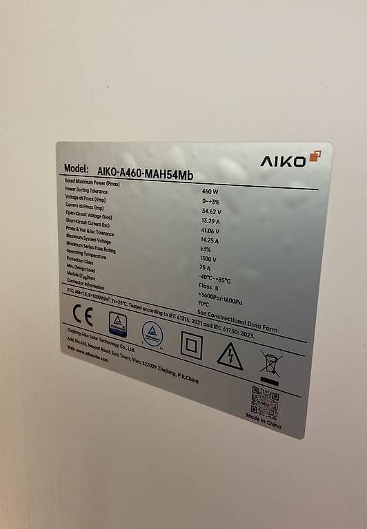 Solargeräte und Solarprodukte: Aiko Solarmodul 460 Wp – Gebraucht aus Grabs von Haagerblitz 1