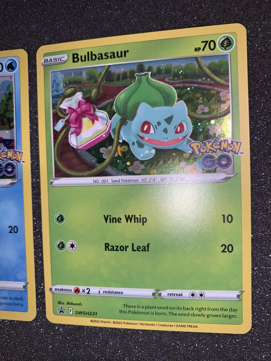 Pokémon Carte collezionabili: Charmander, Squirtle, Bulbasaur PROMO GO – Usato da Bironico venduto da ars_z6lb 6