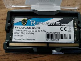 G.Skill RipjawsZ, 32GB (4x8GB) DDR3-1600 RAM, (Gebraucht) in