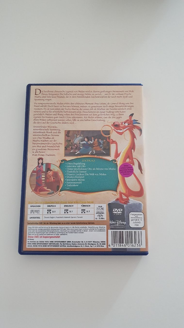 Tous les DVDs: Mulan 2 – D'occasion à Rupperswil par lenzburg02 1