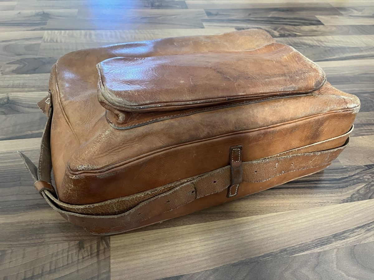 Borse: Vintage Ledertasche, hellbraun, – Usato da Grenchen venduto da elr_rwk7 3