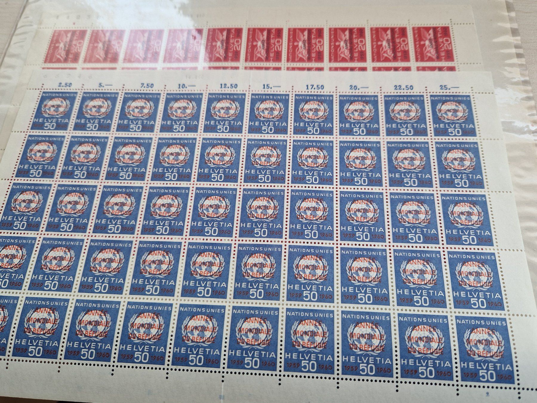 Tutti i francobolli: 2 Bögen Dienstmarken postfrisch**, ab 1.- – Usato da Burgdorf venduto da Glossy01