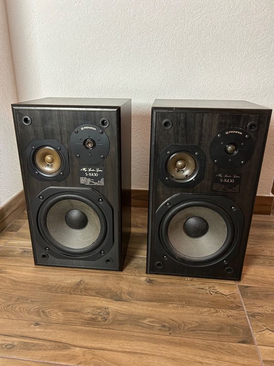 Très Rare Paire Haut-parleur Pionner CS 66 Avec Socle