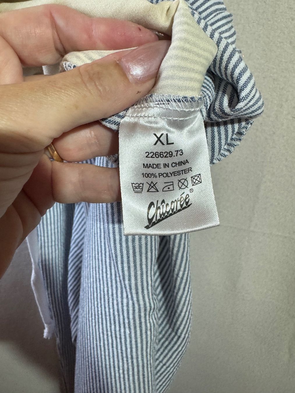 Pantaloni: Gestreifte Hose von Chicoree Gr. XL – Usato da Grosswangen venduto da second_hand_dress 3