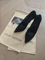 LOUIS VUITTON Black Monogram Mesh & Sequin Heels