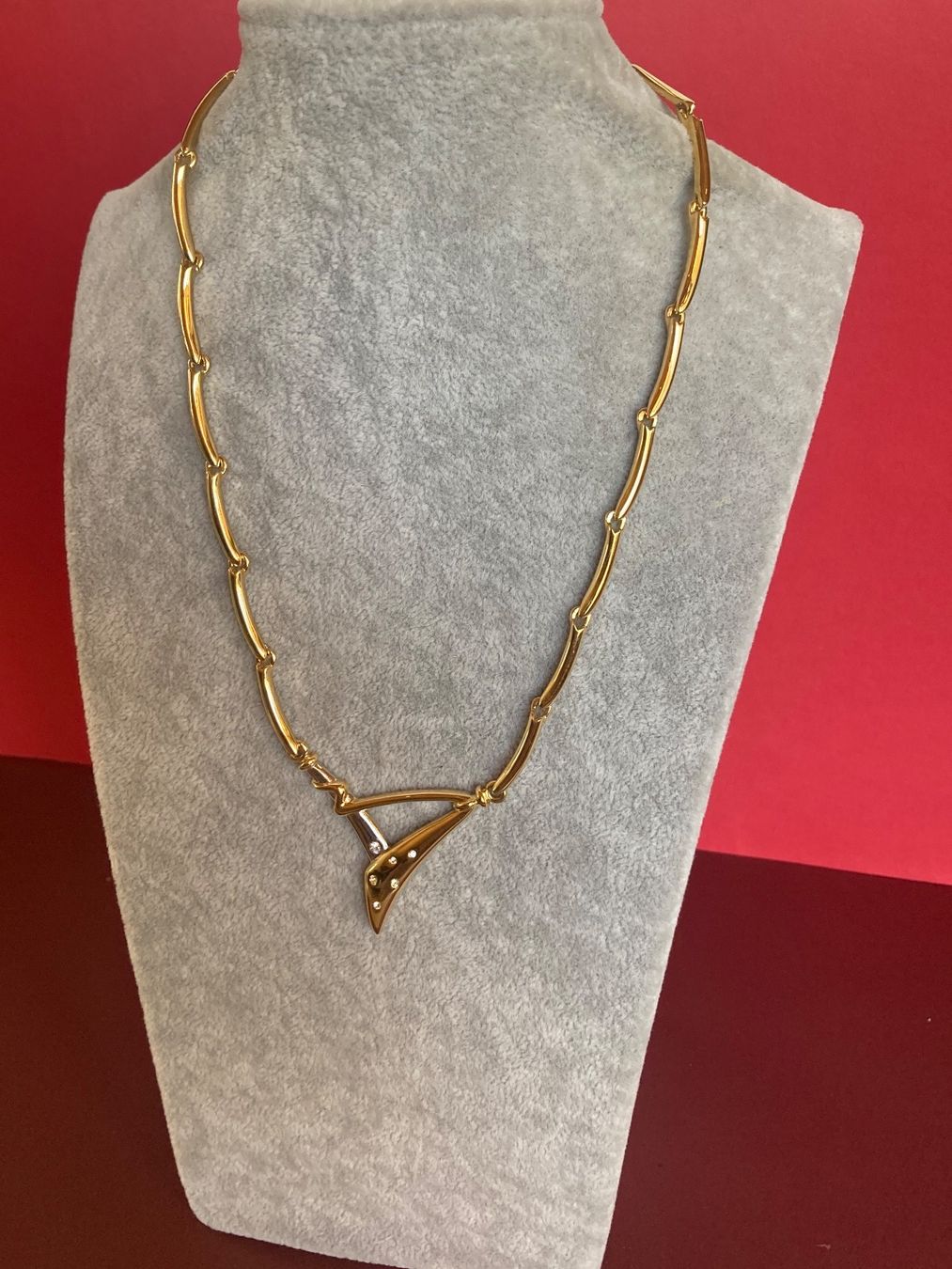 Catenine: Stylisch Vergoldet Kette m/w.G (50cm) – Usato da Laufen venduto da Trendmarket 4