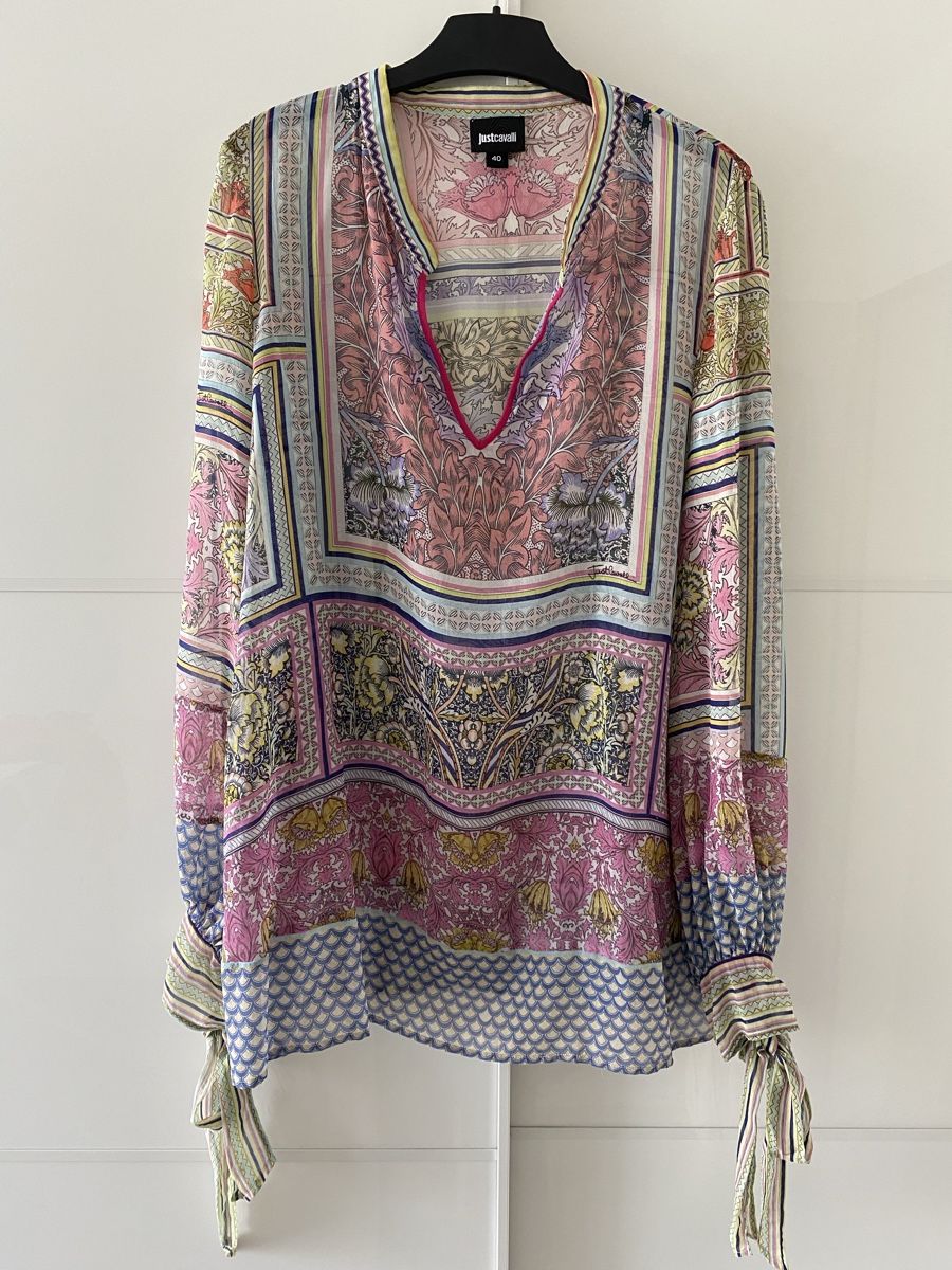 Roberto Cavalli Camicette: Roberto Cavalli Seidenbluse, Grösse 36/38 – Usato da Winterthur venduto da marisole4