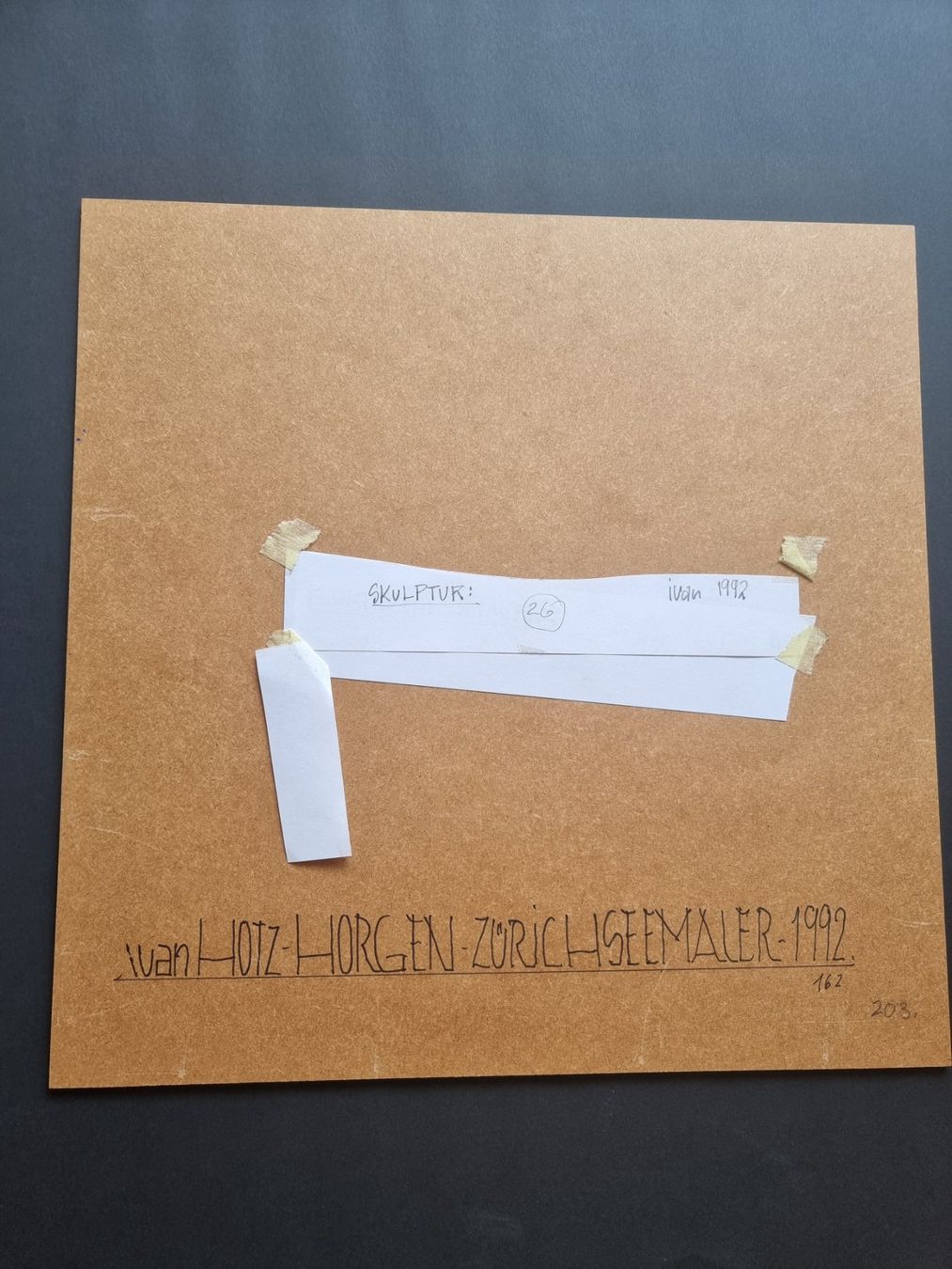 Tableaux: IVAN HOTZ MISCHTECHNIK AUF HOLZPLATTE SIGNIERT – D'occasion à Gersau par grafik-kunst 3