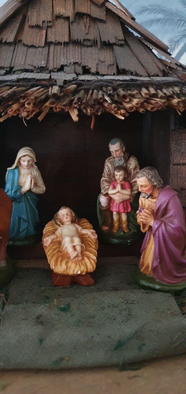 Statuette: Krippenfiguren mit Krippe – Usato da Speicherschwendi venduto da Gian00 3