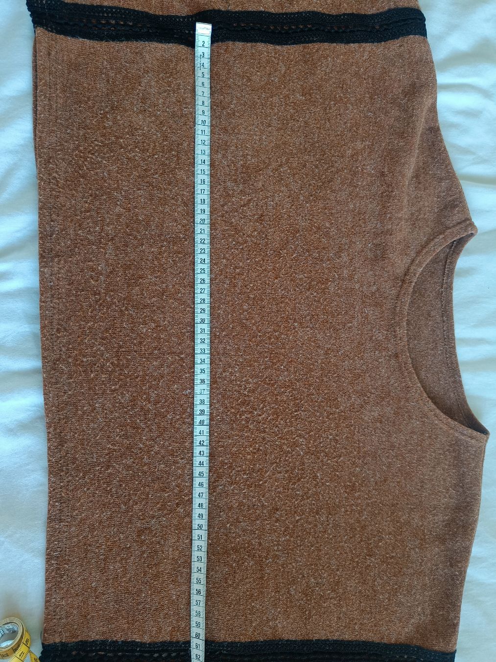Maglioni & Felpe: Boho Chic Fall Poncho – Brown & Black | Soft, Cozy, Timeless – Usato da Rotkreuz venduto da Prelovedswitzerland 3