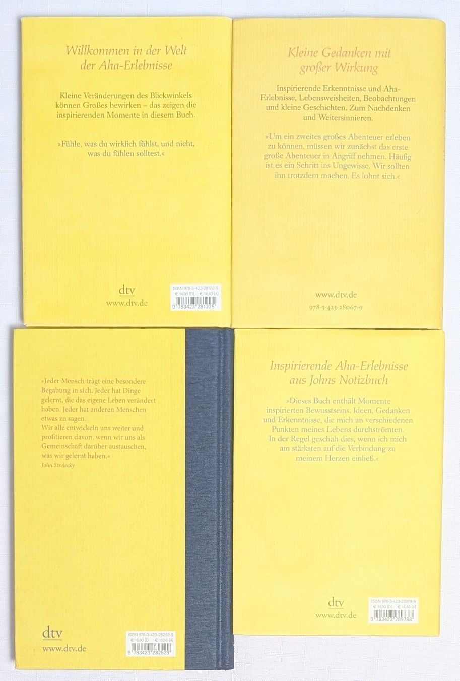Libri: 4x Gebudene Bücher von John Strelecky – Nuovo (secondo la descrizione) da Wängi venduto da ABIZONE-86 1