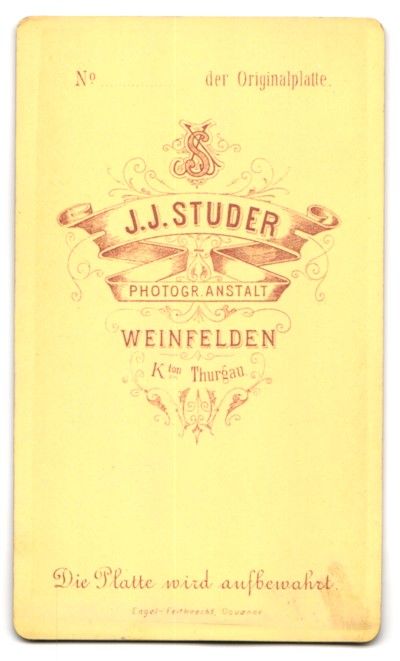 Fotografie & Manifesti: Fotografie J. J. Studer, Weinfelden, B – Usato da Berlin venduto da bartko-reher 1