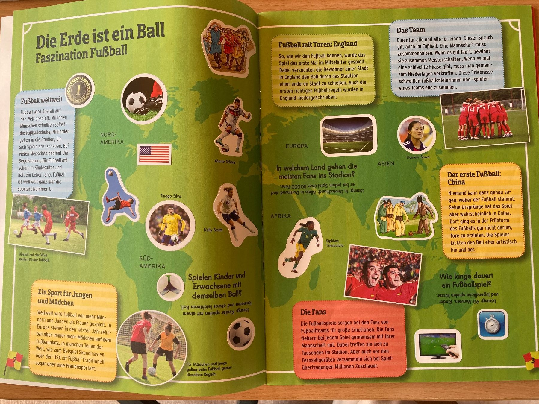Bücher: Fussball Atlas mit Stickern – Gebraucht aus Lütisburg von wiesenpippau 1