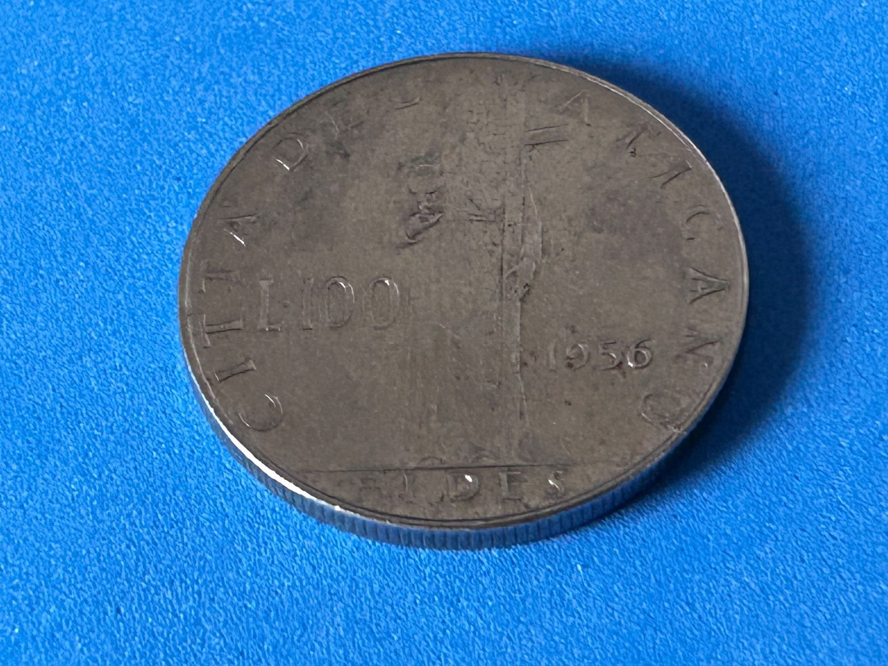 Tutti le monete: Vatican - 100 Lire - Pius XII 1956 – Usato da Corcelles NE venduto da AJKader