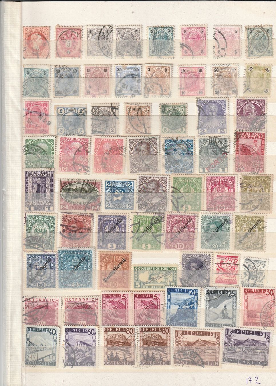 Alle Briefmarken: Briefmarken Lot  Oestereich – Gebraucht aus Rupperswil von Ema10