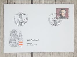 CL09 Enveloppe + Timbre Suisse 1980