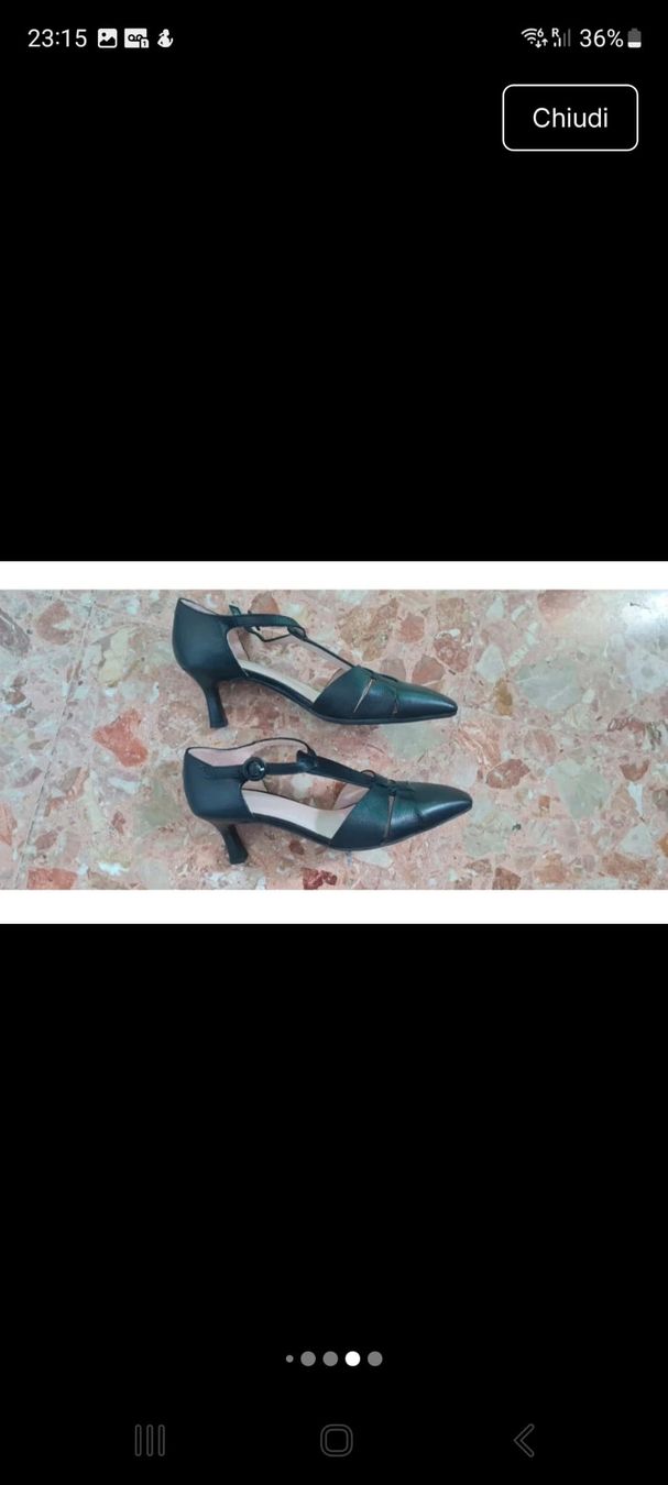 Chaussures femmes: Black Leather Pointed Kitten Heels - Size 39 Elegant! – D'occasion à Zürich par oli_p8cc 4