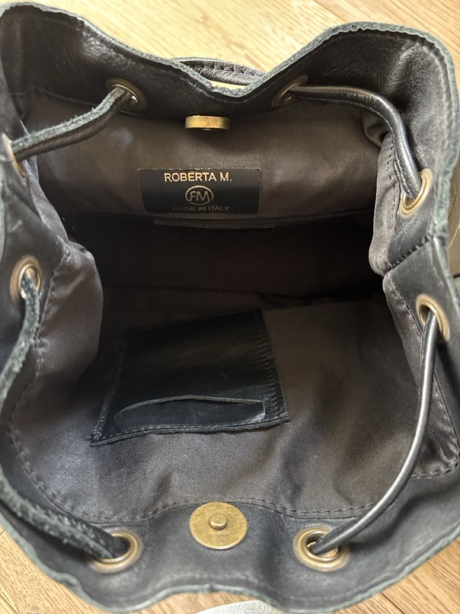 Zaini: Schwarzer,kleiner,Lederrucksack, NEU – Nuovo (secondo la descrizione) da Appenzell venduto da babet01 3