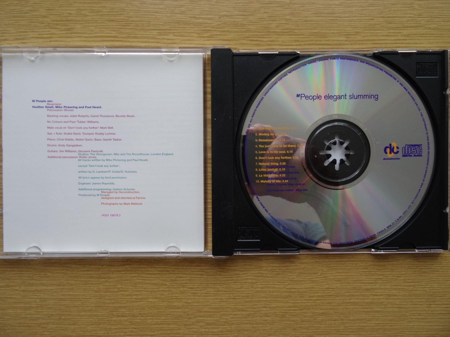 CD: M People - Elegant Slumming CD (1993) – Usato da Zürich venduto da burdan 2