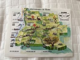 Angola Briefmarkenblock 1. Jahrestag GURN