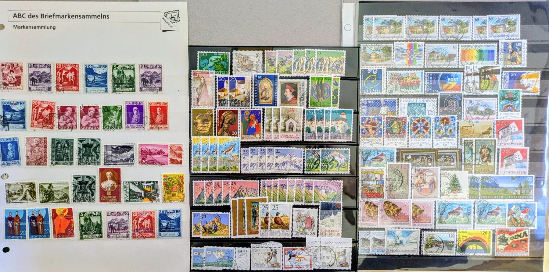 Tutti i francobolli: kleine Sammlung  Liechtenstein – Usato da Madiswil venduto da Hglotz 6