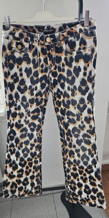 Roberto Cavalli Jeans Leo-Muster Grösse 38 