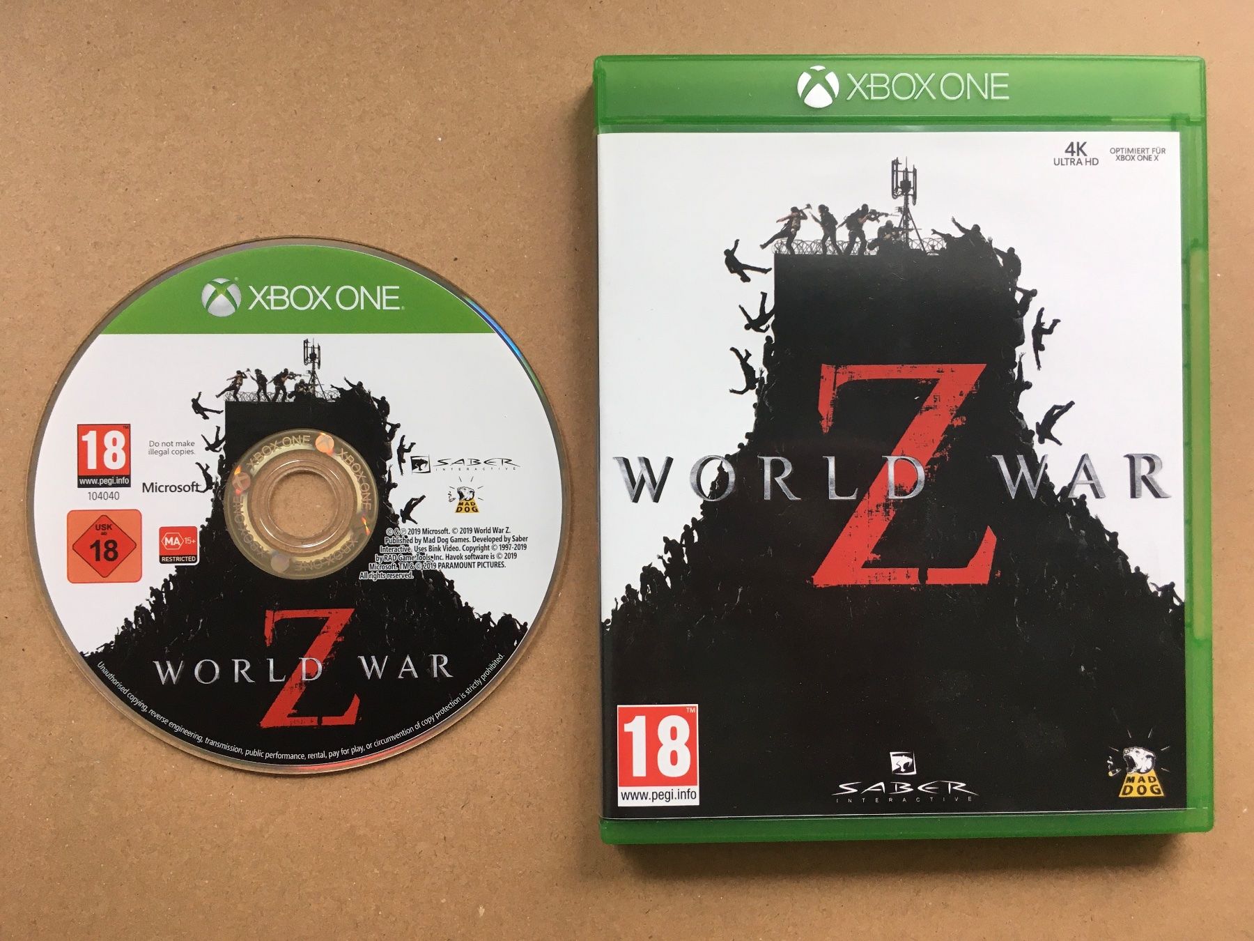 Microsoft Spiele: World War Z für Xbox One – Gebraucht aus St.Gallen von Punktchen01
