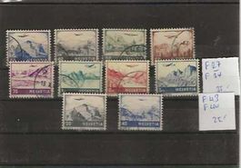 timbre poste aérienne F27 à F34 et F43 F44