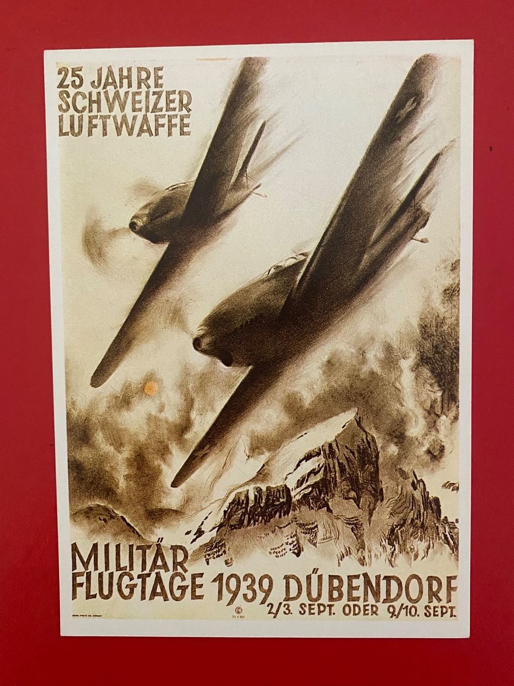 Grafica & Litografie: Lithographie - 25 ans de la Force Aérienne Suisse – Usato da Petit-Lancy venduto da Solcarm