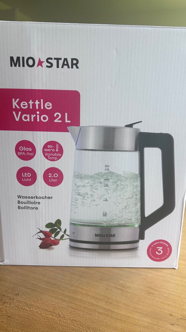 Wasserkocher: Wasserkocher Vario 2L Miostar – Gebraucht aus Zürich von Birurubi