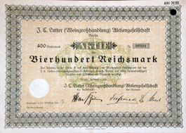 J.C. Lutter (Weingrosshandlung) AG, Berlin - 1928