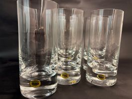 5x Moser Kristall Trinkgläser Tschechien, Top Zustand!