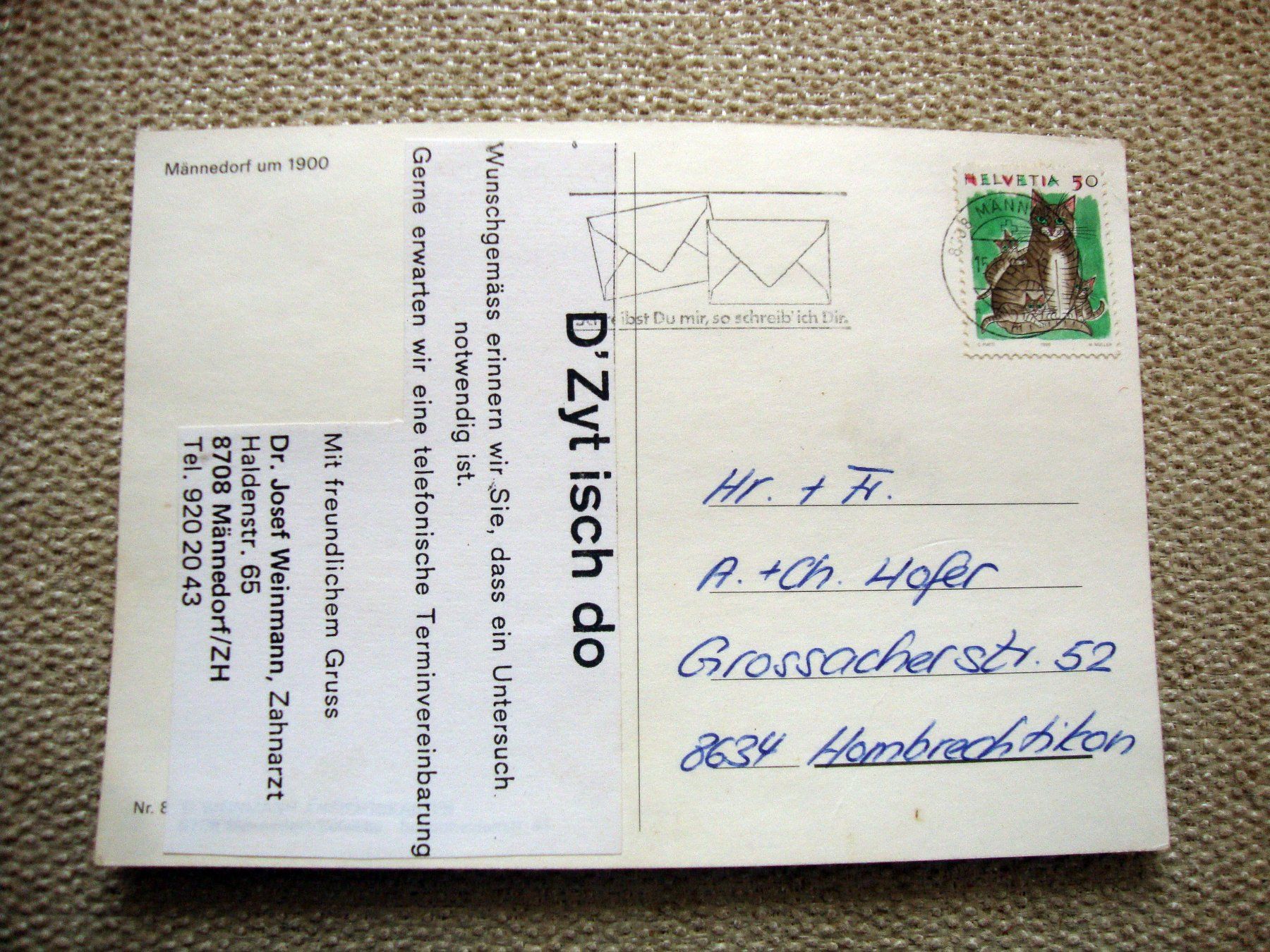 Cartoline postali: Männedorf um 1900 Ansichtskarte Postkarte – Usato da Döttingen venduto da Kubuli1 1
