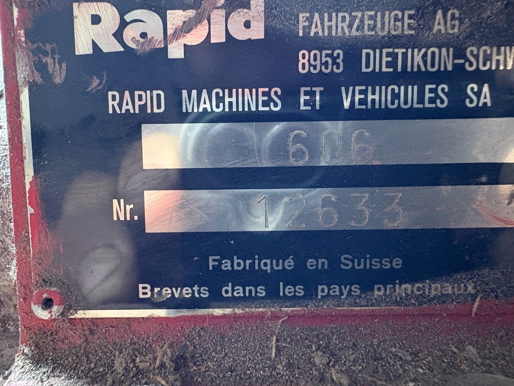 Rapid Tutte le macchine: Einachsmäher – Usato da Brienz BE venduto da s00f 7