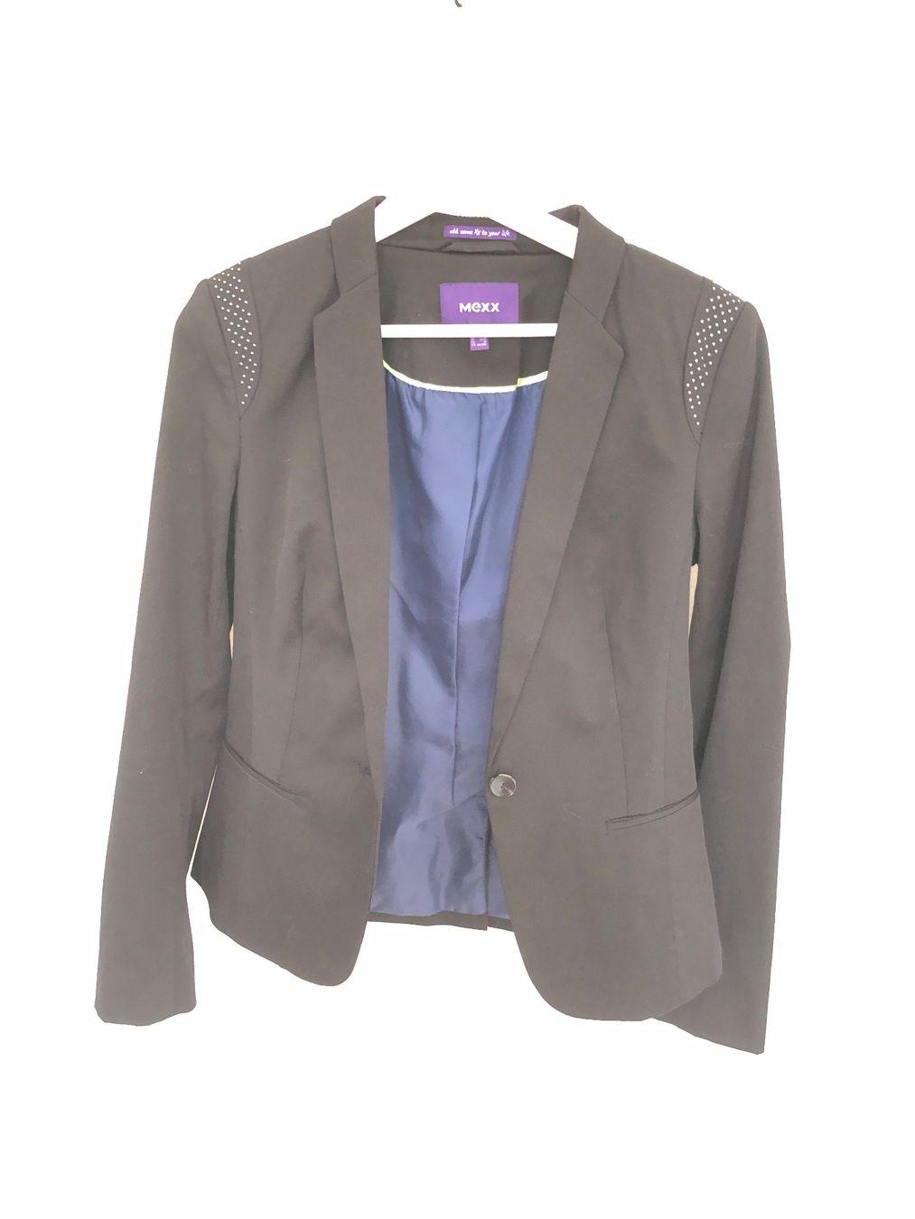 Mexx Jacken: Blazer cintré noir avec sequins Mexx taille 36 neuf – Neu und originalverpackt aus Coppet von Vanessamode 4