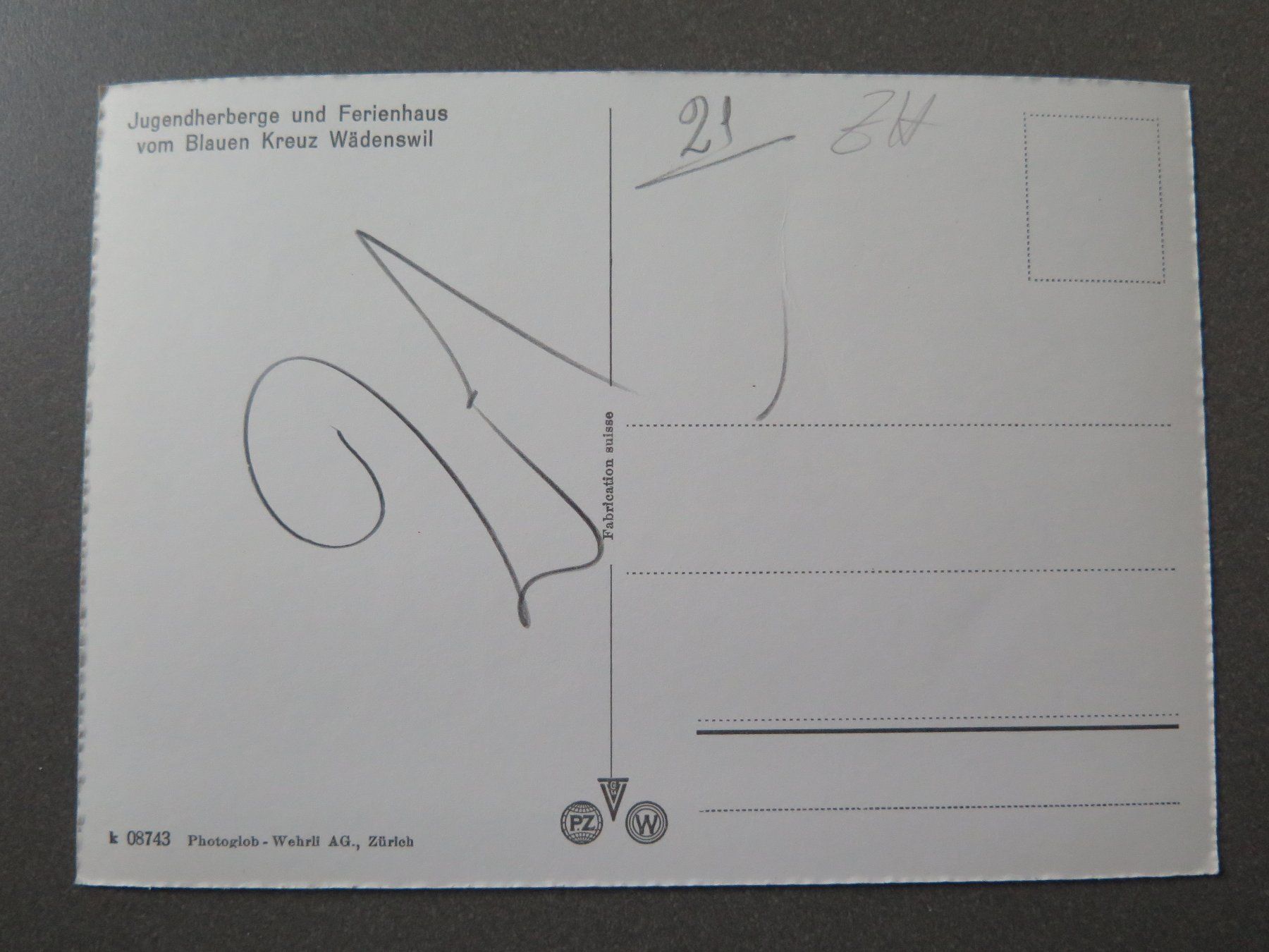 Cartoline postali: WÄDENSWIL - JUGENDHERBERGE – Usato da Wittenbach venduto da lipasal 1