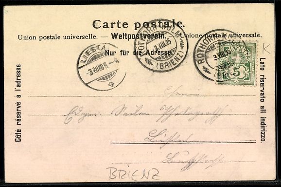 Cartoline postali: AK Brienz, Rothhornkulm – Usato da Berlin venduto da bartko-reher 1