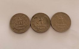 USA 3x Quarter Dollar