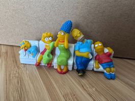 Kinder Überraschung Die Simpsons auf dem Sofa 5 Figuren 1991