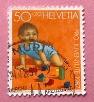 Nr.J 304 Kriechendes Kind Pro Juventute GESTEMPELT 1987    