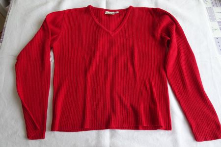 rotes Shirt, Pullover ca. Gr. L