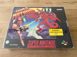 Super Metroid, PAL Deutsch, Big Box OVP, SNES, Komplett!