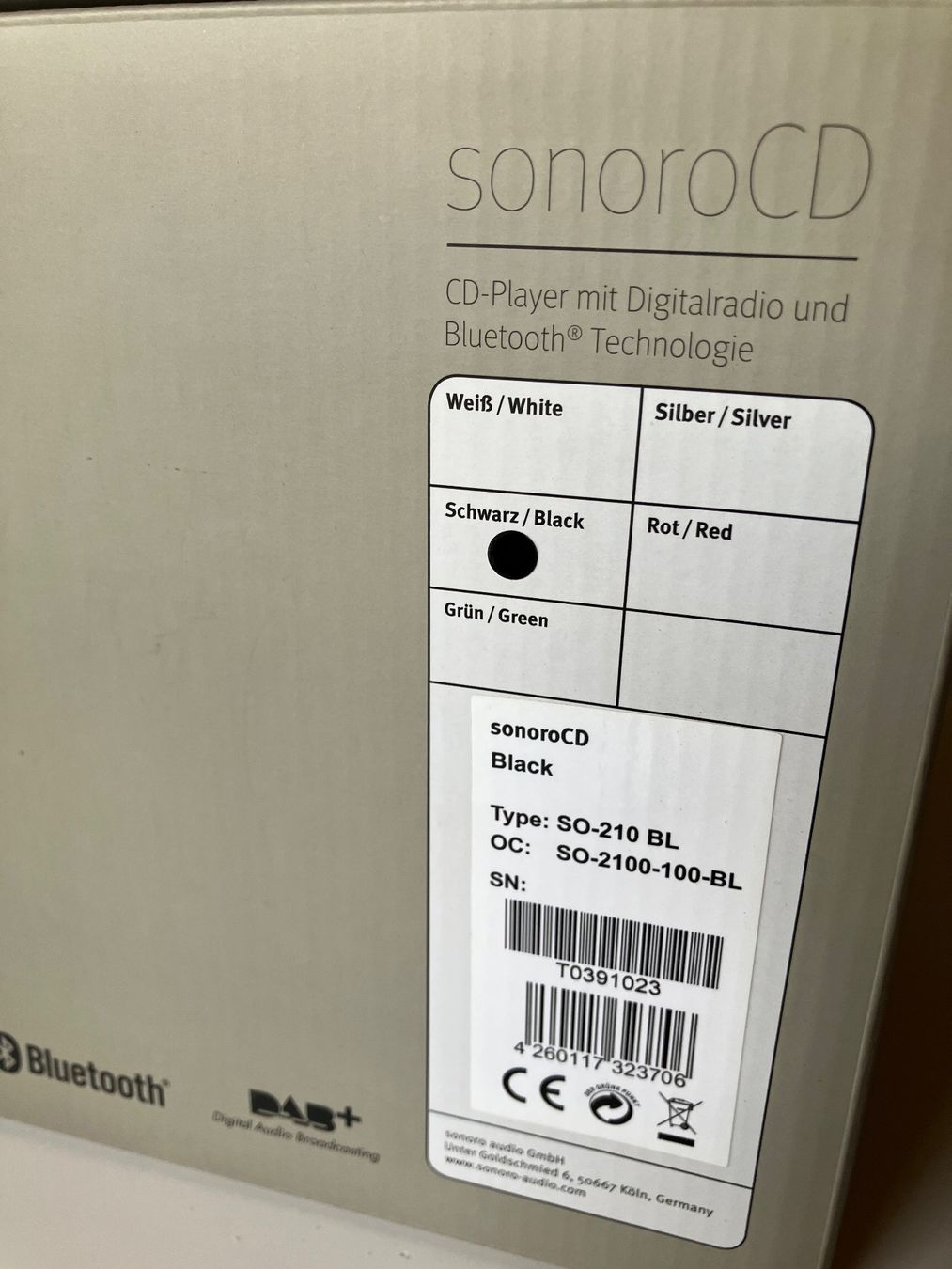 Sonoro Multimediaplayer & Streamer: SonoroCD SO-210 BL – Gebraucht aus Rüti ZH von captnjohnny 2