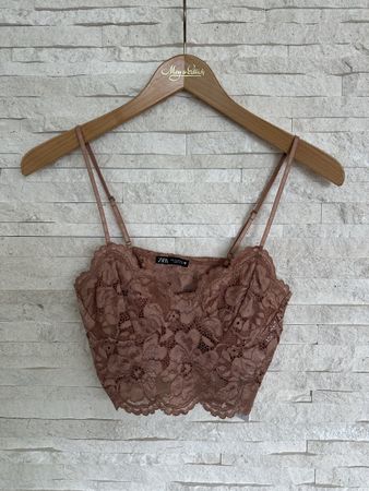 Zara Spitzentop Gr. M