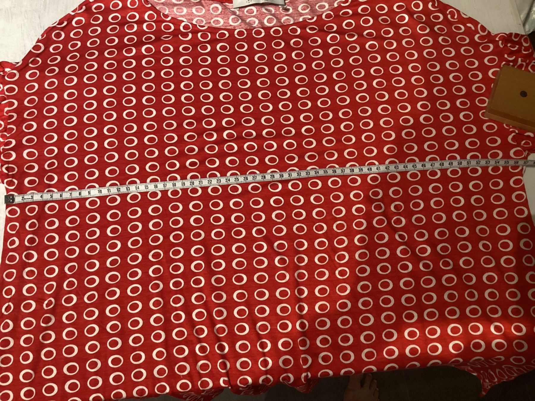 Monari Camicette: Monari Shirt Rote mit Muster, Gr. 44 94% Viscose 6% Elastane – Usato da Homberg b. Thun venduto da Homata 5