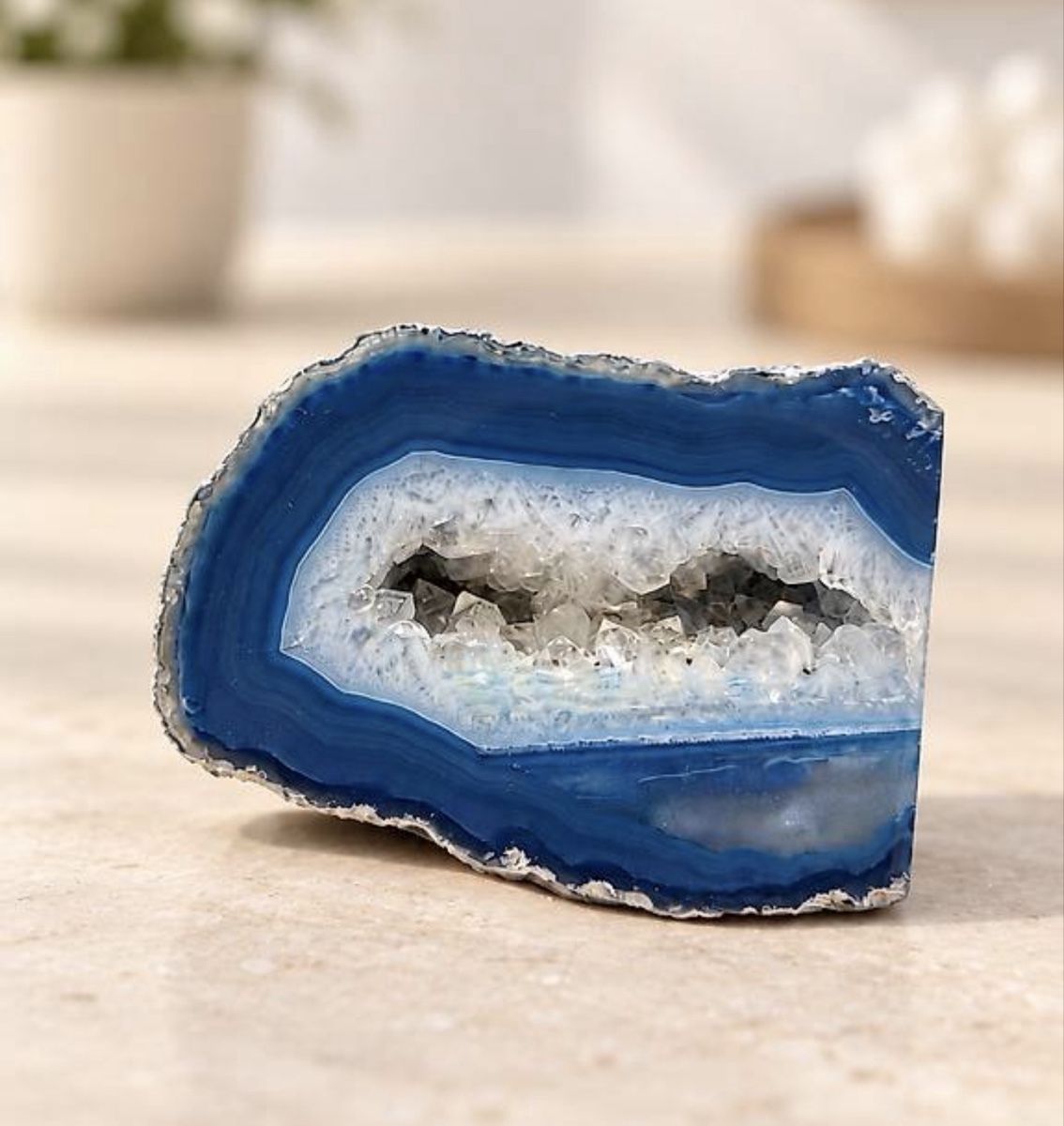 Minerali & Pietre curative: Achatgeode Neu – Nuovo e nell'imballaggio originale da Tennwil venduto da Zaylaaa