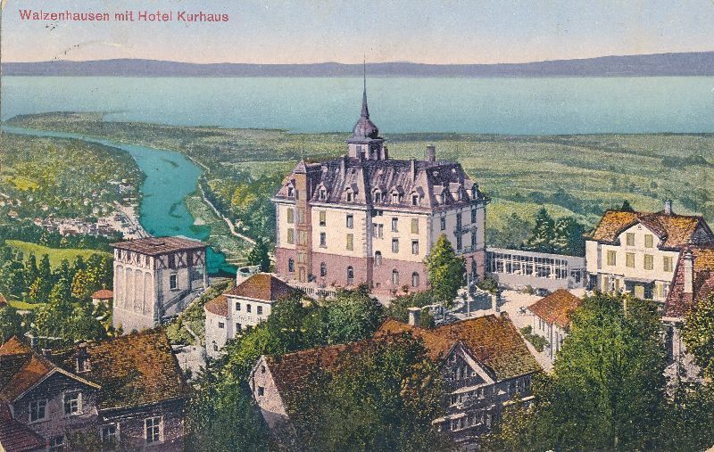 Cartoline postali: Walzenhausen - Hotel Kurhaus + 1914 – Usato da Emmenbrücke venduto da teestube