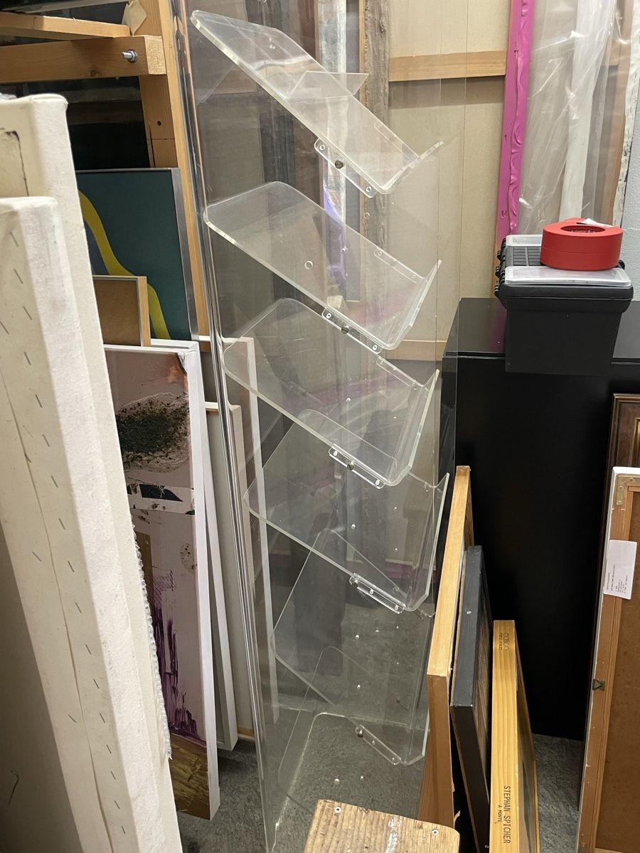Sistemi di archiviazione: Plexiständer für Werbematerial, Prospekte etc. – Usato da Basel venduto da hediger05 1