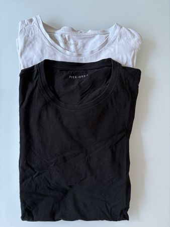 2 T-Shirts von Pier One, Grösse S